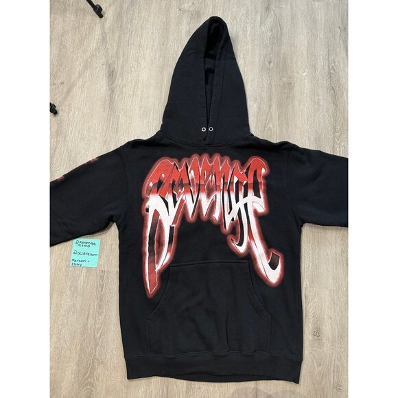 Revenge Red Metallica Skull Hoodie S - Picture 1 of 3